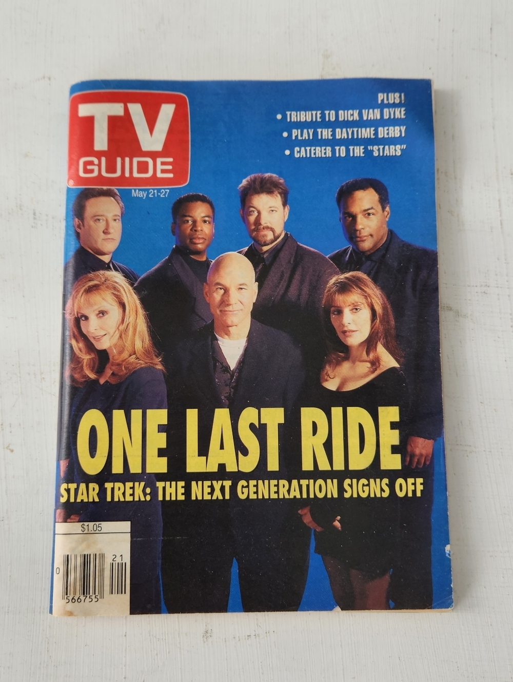 Vintage TV Guide May 1994 Star Trek Next Generation Picard RARE Canada